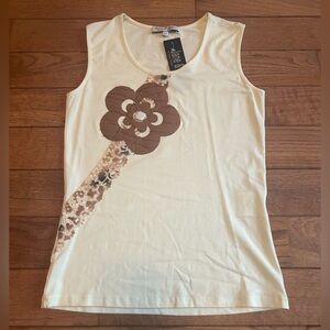 Y2K bohemian applique tank